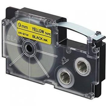 Casio XR-9YW1 - Cintas para etiquetadoras, color negro / amarillo