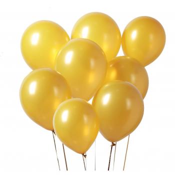 PuTwo Globos Dorados, Globos 100 Piezas 12 Inch Oro Globos Dorados Metalizados Globos Latex Oro Globos Cumpleaños Dorado Globos Bodas de Oro, Globos para Fiesta, Cumpleaños, Bodas, Bautizos