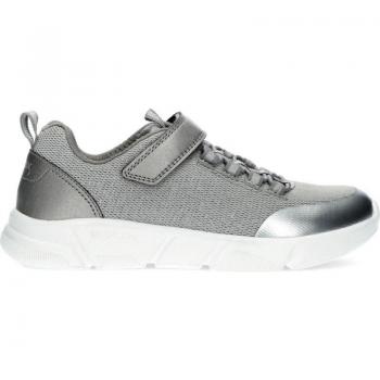 Zapatillas Geox J Aril J16DLB - Deportivas de Niña y Niño, color Dksilver, con tecnología transpirable, suela antideslizante y diseño moderno