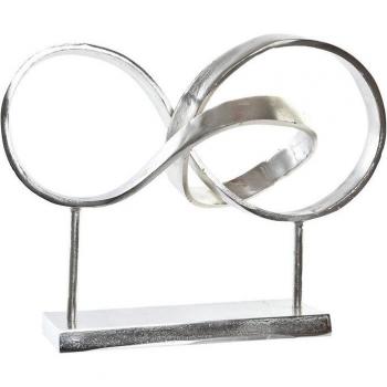 Figura Decorativa DKD Home Decor Plateado Aluminio 42 x 18 x 33 cm