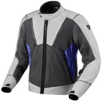 Chaqueta de Moto REV'IT! Airwave 4 Gris Claro-Azul, textil, talla 2XL