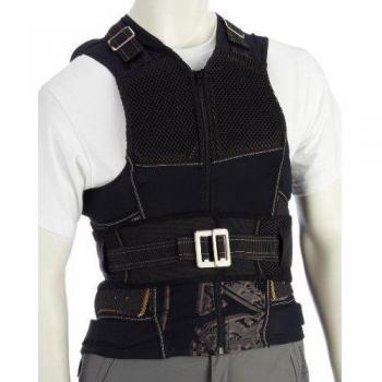 Komperdell Protector Vest Cross, schwarz-braun, color negro / marrón