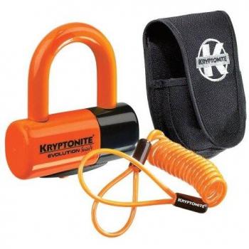 Candado de Disco Kryptonite Evolution 4 Premium con Funda y Cable Recordatorio