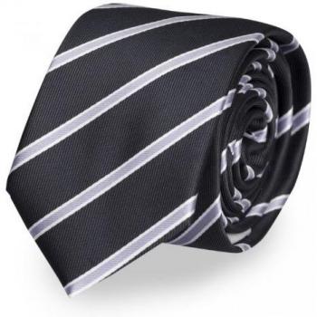 Fabio Farini Corbata rayado en lila-negro