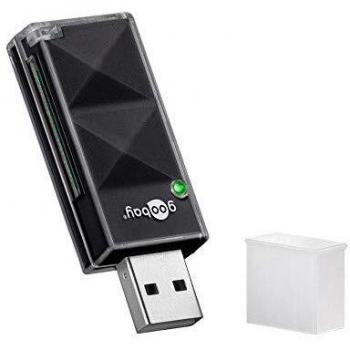 Wentronic Goobay Ext. SD/SDHC USB 2.0 Negro - Lector
