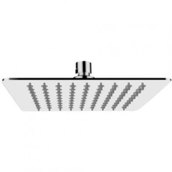 Kit Soffione de Ducha Cuadrado Ultra Slim Acero Inoxidable 25x25 cm Cromado Brillante