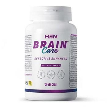 HSN Brain Care - 120 Cápsulas Vegetales | Nootrópico Natural para Apoyo Cognitivo, Memoria y Concentración | Con Gingko Biloba, Huperzina A, Citicolina CDP y Fosfat