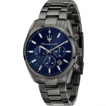 Reloj de hombre Maserati Stile R8853151012 con correa gris y detalles en acero.