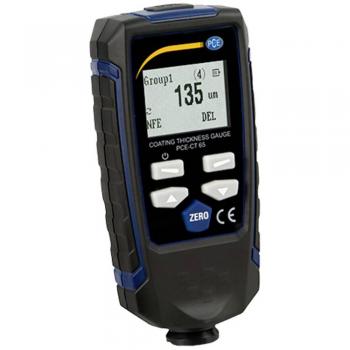 PCE Instruments PCE-CT 65 Combined Thickness Gauge - One-Hand Operation, Non-Destructive Measurement for Metallic Substrates, Battery Operated, Data Logging in 30 Groups
