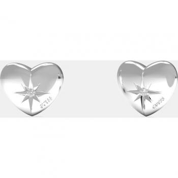 Pendientes Guess Talismania Corazón de acero y cristal