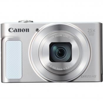 Canon Powershot SX620 HS Compact Digital Camera with 25x Optical Zoom, 20.2-Megapixels, 10fps, 1080p Video, 3 inch LCD Screen, Hybrid Auto, Face Detection and Wi-Fi - Silver
