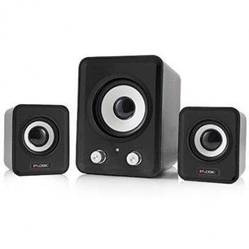 Altavoces 2.1 Logic LS-20 Negros con Potencia Estimada RMS 3W