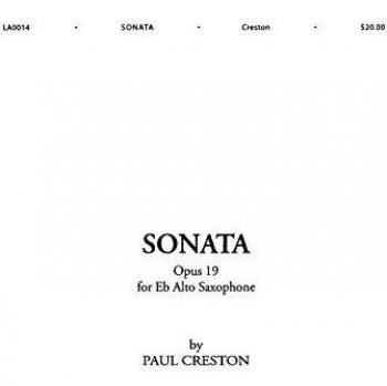 CRESTON - Sonata Op.19 para Saxofon Mib y Piano