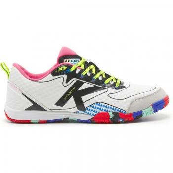 Zapatillas de fútbol sala Kelme Stiletto Blanco y Negro
