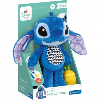 Clementoni Disney Baby First Activities Stitch - Peluche, Juego de Primera Infancia, muñeco de bebé, Lavable a máquina, 17918