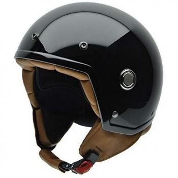 NZI 050271G445 Tonup Black Casco de Moto, Talla XS