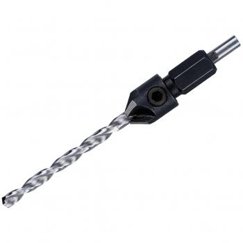 DeWalt DT7607-XJ - Broca Piloto y Avellanador de 4 Cortes de 6 mm - SistemaFlip & Drive No 12, Color Gris