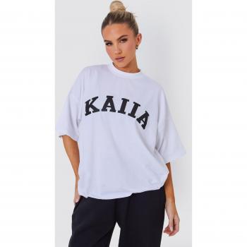 Kaiia Oversized T-shirt in White & Black