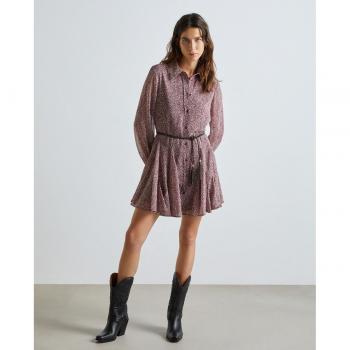 Easy Wear - Vestido corto estampado de gasa