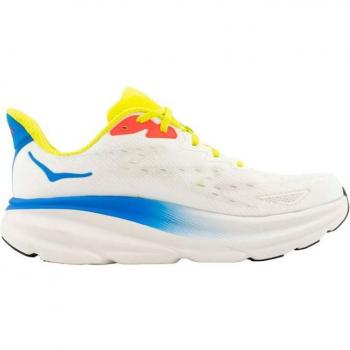 HOKA Men's Clifton 9 Road Running Shoes - Blanc De Blanc/Virtual Blue, Size 11