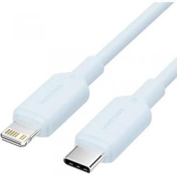Cable Lightning Vention LAKSH 2 m - USB Tipo-C a Lightning - 27W - 480Mbps - Niquelado - Color Azul
