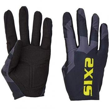 SIX2 Black/Yellow-S, Guante Off Road Ciclismo S Unisex Adulto, S
