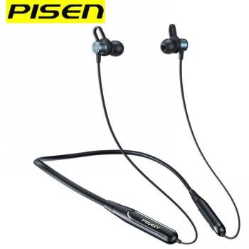 Auriculares Bluetooth Inalámbricos PISEN con Soporte para el Cuello, Deportivos y para Correr, Compatibles con Apple, Huawei y Xiaomi, Ultra Larga Duración de Batería en Espera, Color Negro
