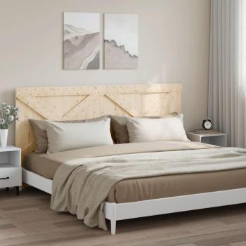 Cabecero de madera maciza de pino 200x104 cm Marrón