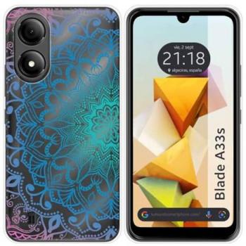 Funda Silicona Transparente Mandala para Zte Blade A33s