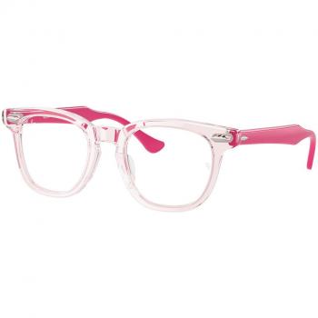Ray-Ban Kids RY9098V 3975 Bambino Squadrata Rosa Eyeglasses - Size 43, Pink Frame, Blue Light Block Available