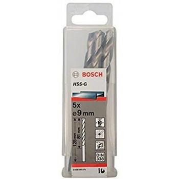 Bosch 2 608 595 075 - Pack de 5 brocas metálicas HSS-G, DIN 338