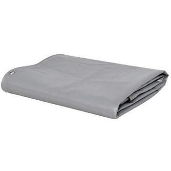 vidaXL Lona 650 g/m2 6x8 m gris