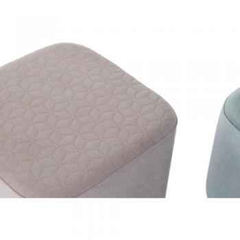 Reposapiés DKD Home Decor Scandi Metal 43 x 43 x 42 cm (2 Unidades)