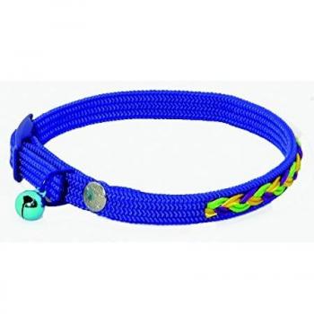 Collar Trenzado de Nylon para Gatos Martin Sellier - Azul (30 cm x 10 mm)
