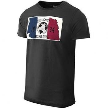 BEUCHAT Drapeau Camiseta, Hombre, Negro, Extra-Large