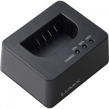 Cargador Panasonic DMW-BTCD15E para baterías DMW-BLF19 y BLK22, Base única, USB-PD, Compatible con Iones de Litio de Alta Capacidad, Color Negro