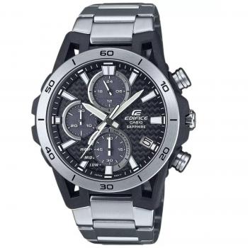 Reloj Casio Edifice EFS-S640D-1AVUEF Cronógrafo Solar Analógico con correa de acero inoxidable, resistencia al agua de 100 metros, pantalla solar y función de cronómetro