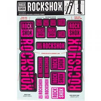 RockShox Pegatinas de 35 mm Boxxer/Domain Doble Corona, 11.4318.003.521 Piezas de Repuesto, Magenta, Estándar