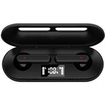 DAEWOO INTERNATIONAL Auriculares Inalambricos DA-75, Auriculares Bluetooth, Auriculares Superligeros, Calidad de Audio, Color Negro