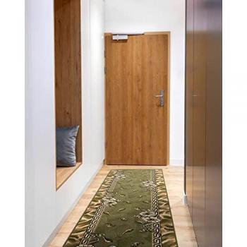 Alfombra de Pasillo BCF Trio Verde 150x490 cm