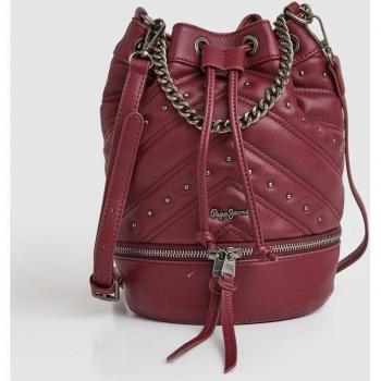 Bolso de hombro rojo tipo bucket Lilly Lay Pepe Jeans