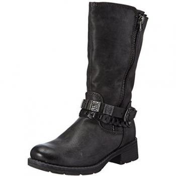 Marco Tozzi 46606 - botas de caño bajo de material sintético niña, color gris, talla 38