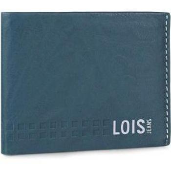 Lois Jeans para hombre. Cartera de piel RFID 205507 color azul-gris