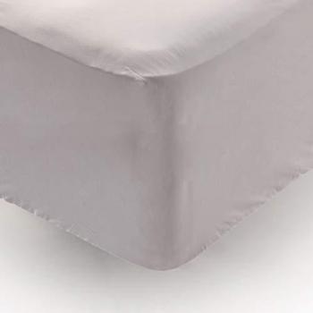 Sábana Bajera Ajustable 100% Algodón 180 Hilos Gris (hasta 34cm) - Fácil Planchado y Lavable
