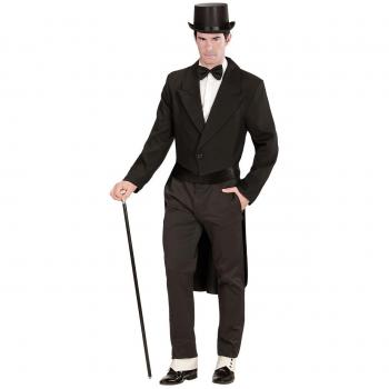 Disfraz de Gala para Hombre Corte Recto Widmann - Frac Negro XL