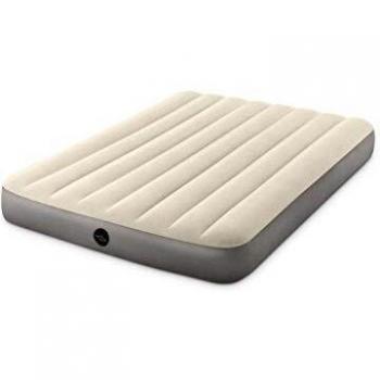 Intex , Colchón Hinchable Fibertech Deluxe High 137 X 191 25 Cm Unisex Adulto, Multicolor, X Cm