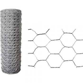 Malla Hexagonal Galvanizada de Triple Torsión 31mm - Rollo de 50m x 100cm - 0,7mm