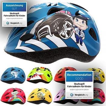 SkullCap® Casco de Bicicleta para Niños y Niñas de 2 a 7 años - Scooter de Ruedas y Bicicleta