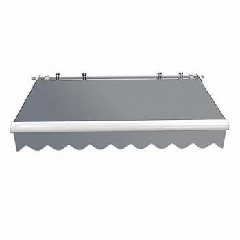 Toldo Articulado Antracita 2,5x2m con Protección UV para Montaje en Pared - Toboli