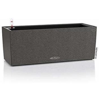 LECHUZA Jardinera Balconera Stone 50 All-in-One Negro
